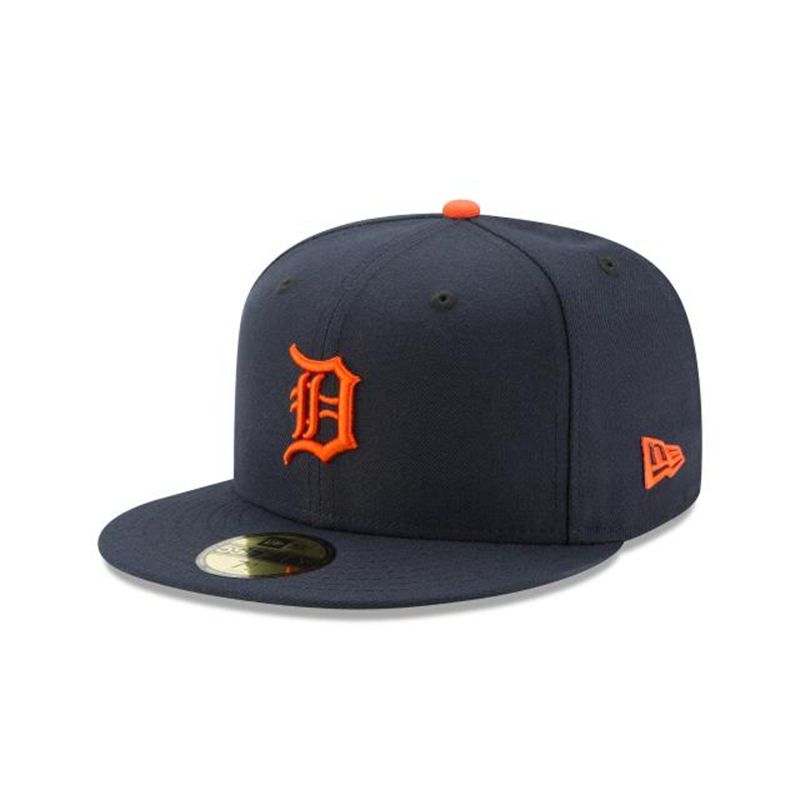 MLB Detroit Tigers Authentic Collection 59Fifty Fitted (OJT3908) - Blue New Era Caps